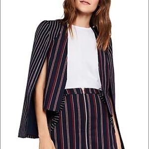 BCBGeneration Stripe Cape jacket